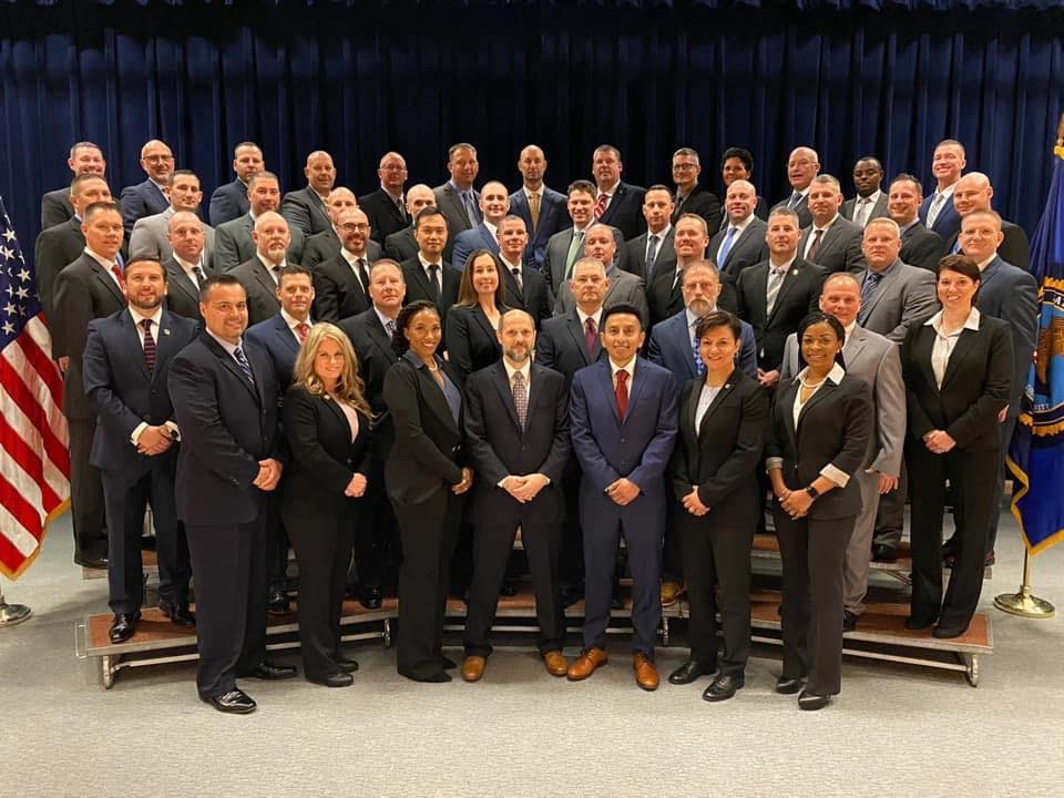 Academy Photo Jack Sadler in the National FBI Academy